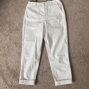 UNIQLO White Cargo Pants